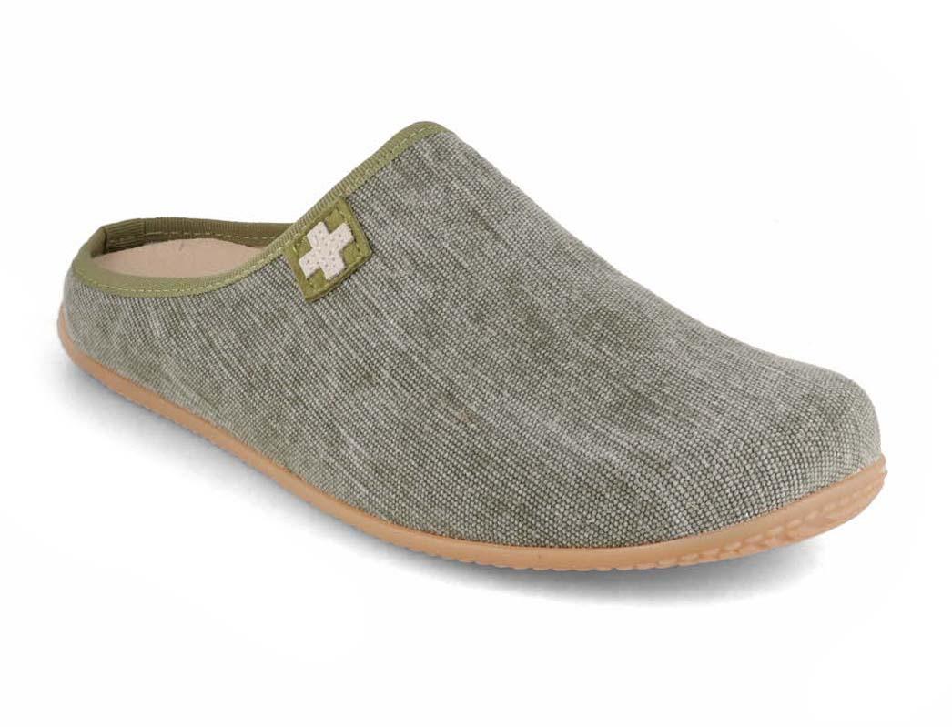 Living-Kitzbuehel-Slipper--Swiss-Cross-Khaki #farbe_Green