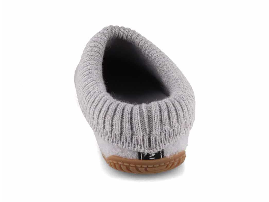 1 Living-Kitzbuehel-Womens-Slippers-With-A-Knitted-Cuff-light-gray #farbe_Grey