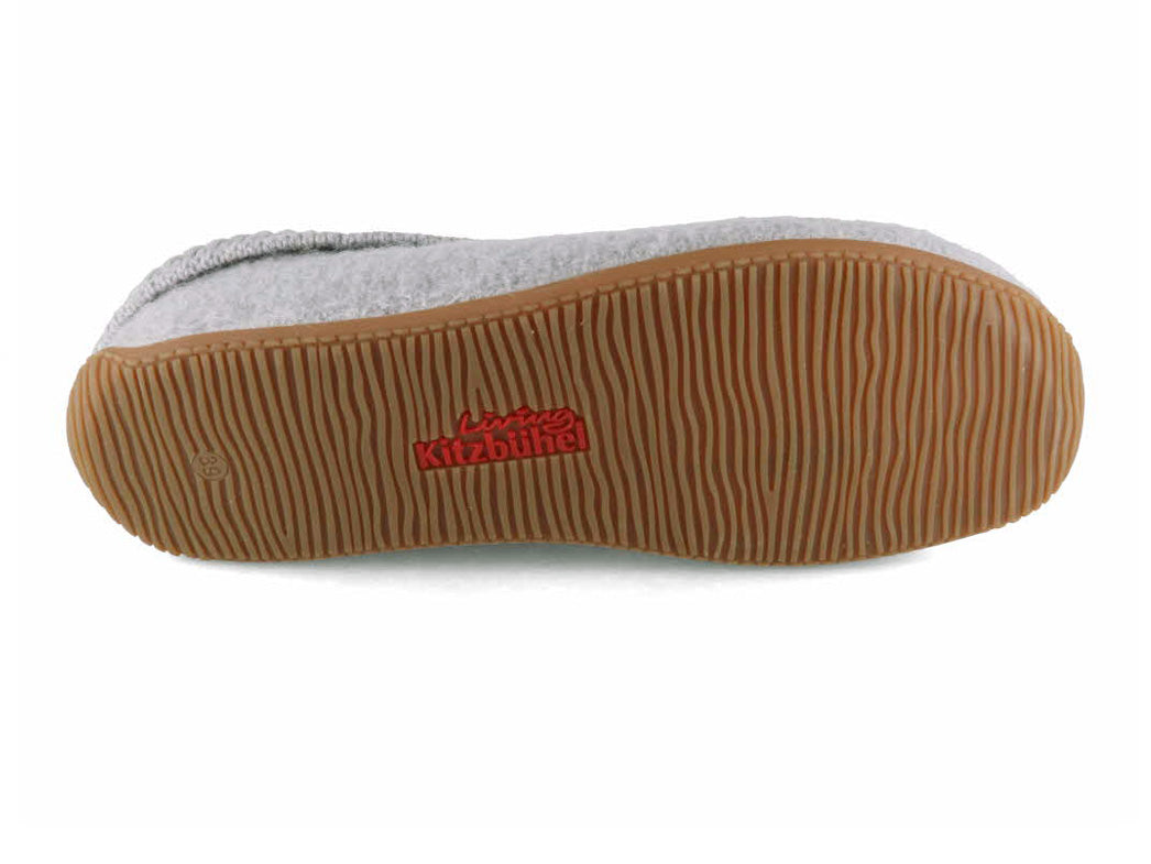 1 Living-Kitzbuehel-Womens-Slippers-With-A-Knitted-Cuff-light-gray #farbe_Grey