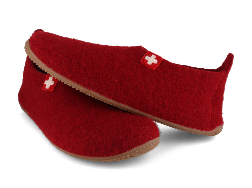 1 LIVING-KITZBHEL-Women-Slipper-Swiss-Cross-dark-cherry #farbe_Red