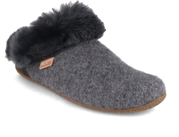 Living-Kitzbhel-Women-Boiled-Wool-Lambskin-Slippers-Slip-On-Premium-gray #farbe_Gray