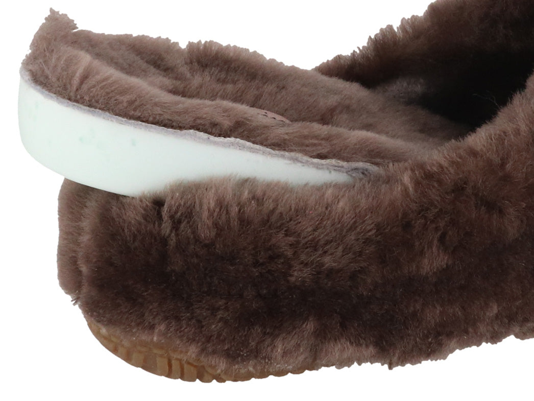 1 LIVING-KITZBHEL-Women-Lambskin-Slippers-brown #farbe_Brown