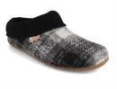 LIVING-KITZBHEL-Women-Slippers-with-knitted-cuff-black-gray