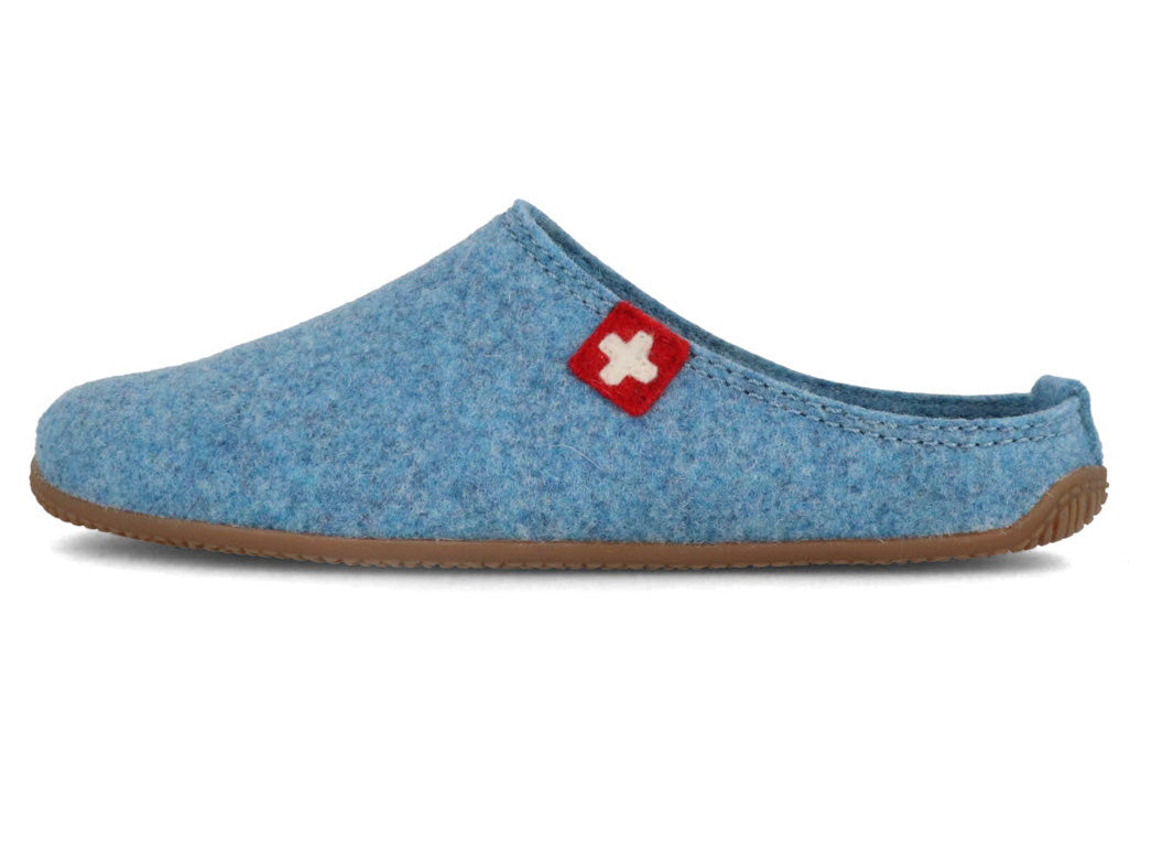 1 LIVING-KITZBHEL-Women-Felt-Slippers-Swiss-Cross-blue-mountain #farbe_Blue