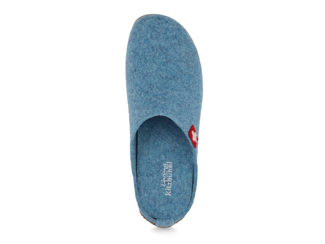 1 LIVING-KITZBHEL-Women-Felt-Slippers-Swiss-Cross-blue-mountain #farbe_Blue