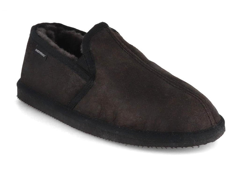 SHEPHERD-Men-Lambskin-Slippers-Bosse-black