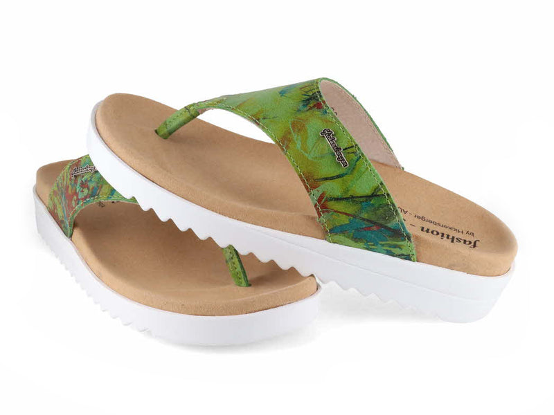 1 Hickersberger-Women-Printed-leather-Sandals-Fashion-green-Graffity