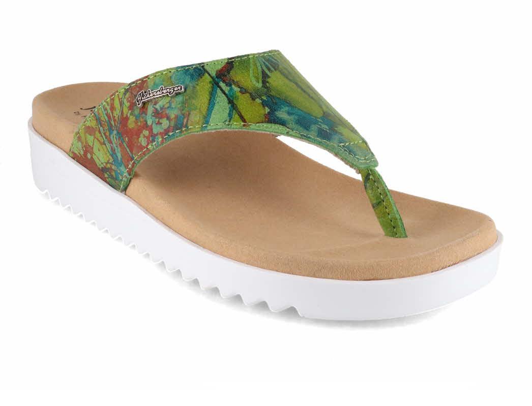 Hickersberger-Women-Printed-leather-Sandals-Fashion-green-Graffity #farbe_Green