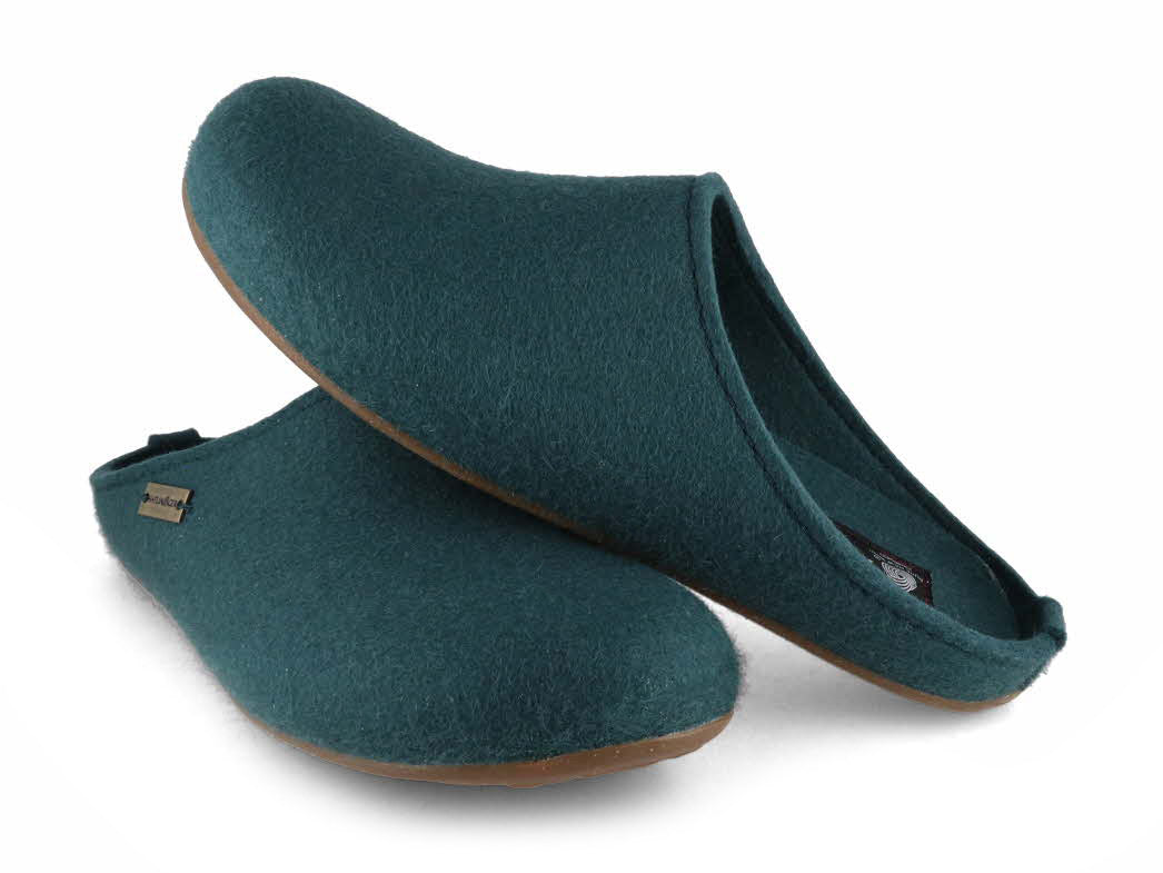 1 HAFLINGER-Men-Women-Slippers-Everest-Fundus-pine-green #farbe_Green