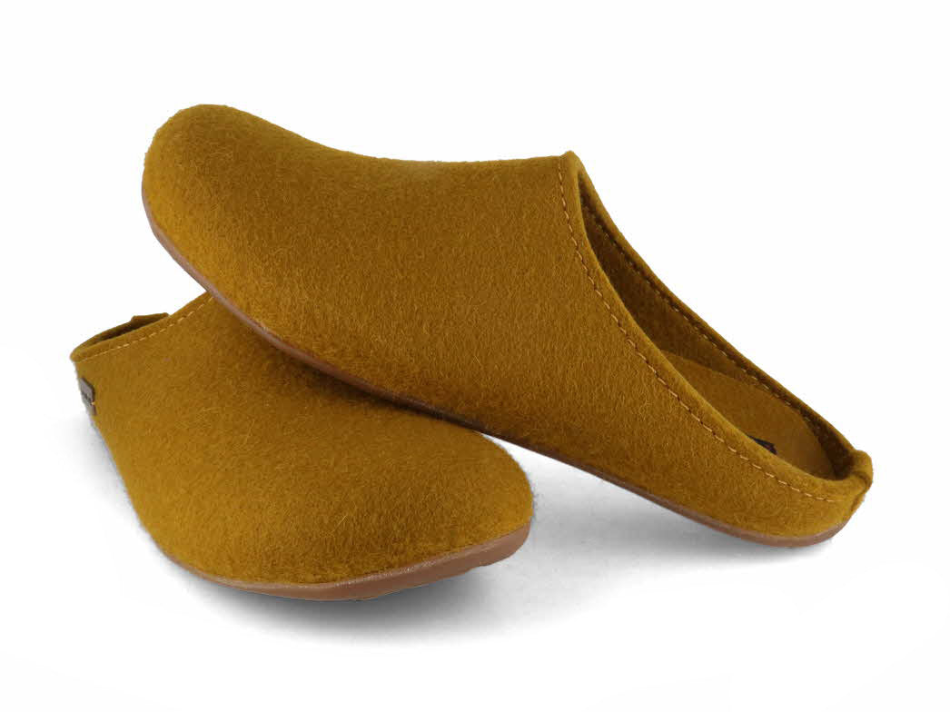 1 HAFLINGER-Men-Women-Slippers-Everest-Fundus-masala #farbe_Yellow