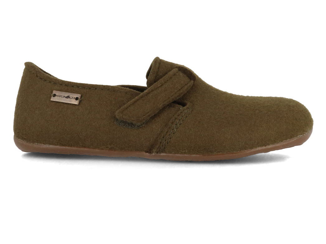 1 HAFLINGER-Women-Men-Closed-Heel-Velcro-Slippers-Everest-Focus-olive #farbe_Green