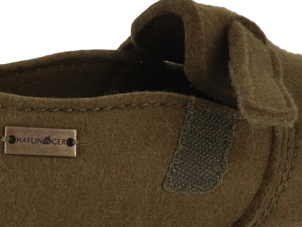 1 HAFLINGER-Women-Men-Closed-Heel-Velcro-Slippers-Everest-Focus-olive #farbe_Green