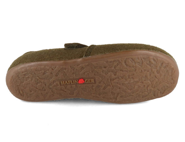 1 HAFLINGER-Women-Men-Closed-Heel-Velcro-Slippers-Everest-Focus-olive #farbe_Green