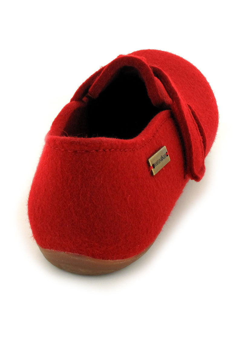 haflinger-hook-and-loop-slippers-everest-focus #color_ruby red