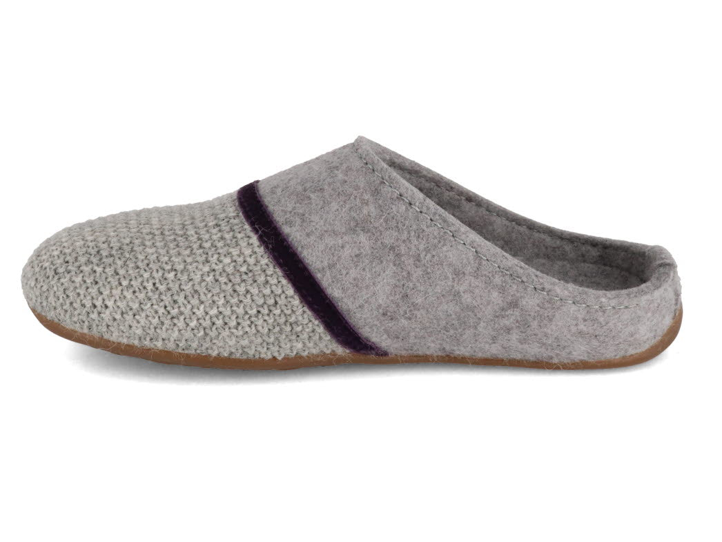 1 HAFLINGER-Wool-Slippers--Everest-Edelwei-Stone-Gray #farbe_Grey