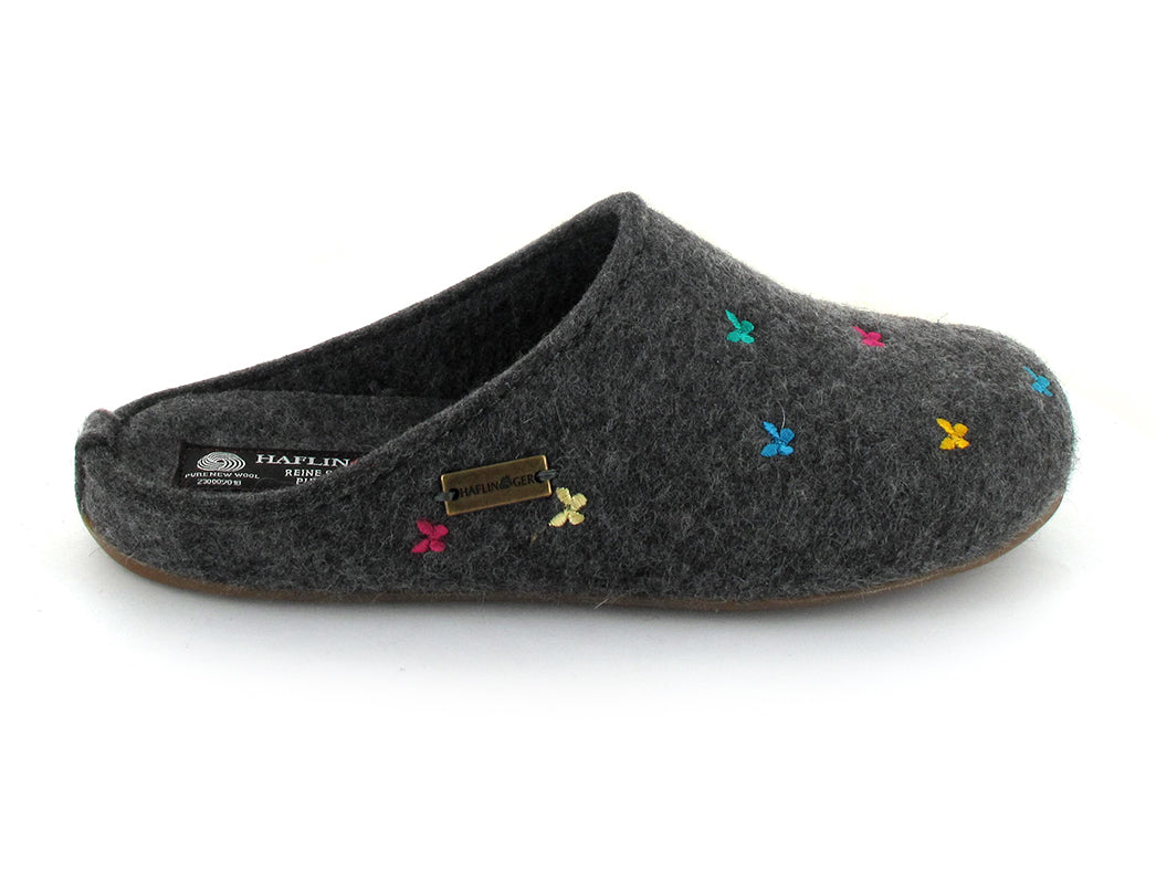 1 HAFLINGER-Slipper--Everest-Farfalline-Anthracite #farbe_Grey