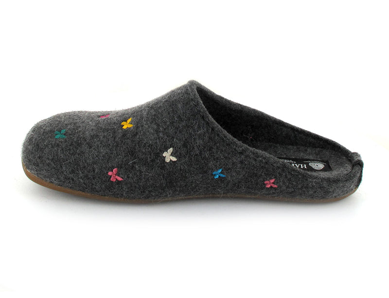 1 HAFLINGER-Slipper--Everest-Farfalline-Anthracite