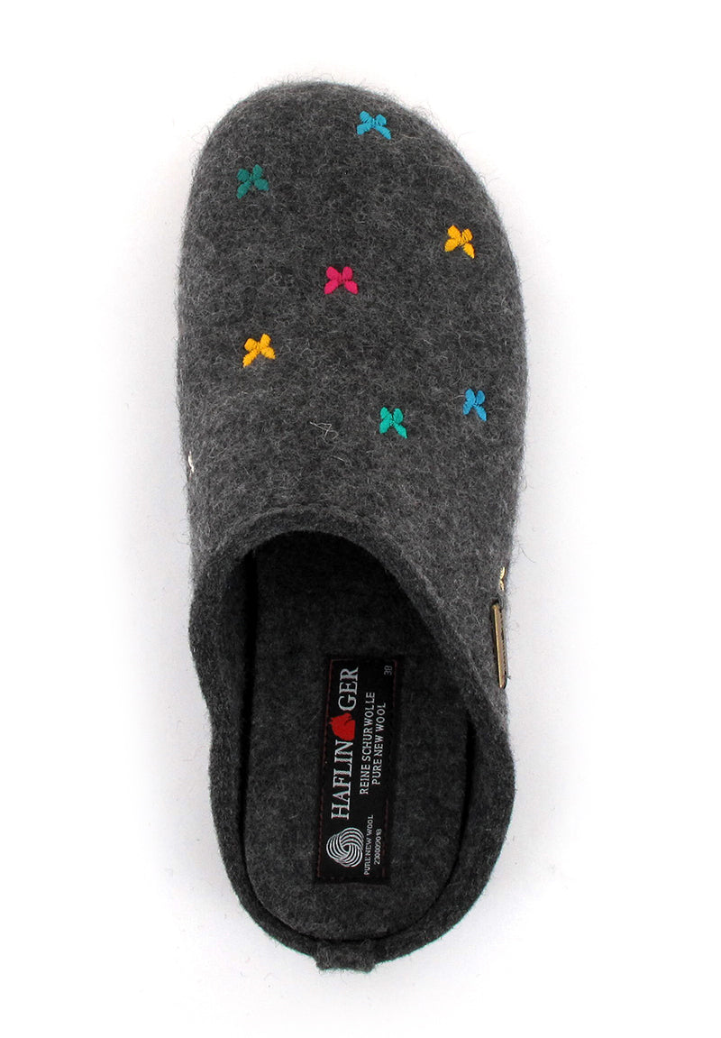 1 HAFLINGER-Slipper--Everest-Farfalline-Anthracite #farbe_Grey