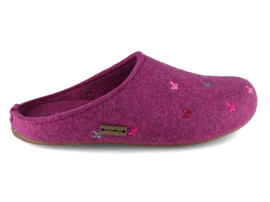1 HAFLINGER-Women-Slippers-Farfalline-mulberry #farbe_Rosa