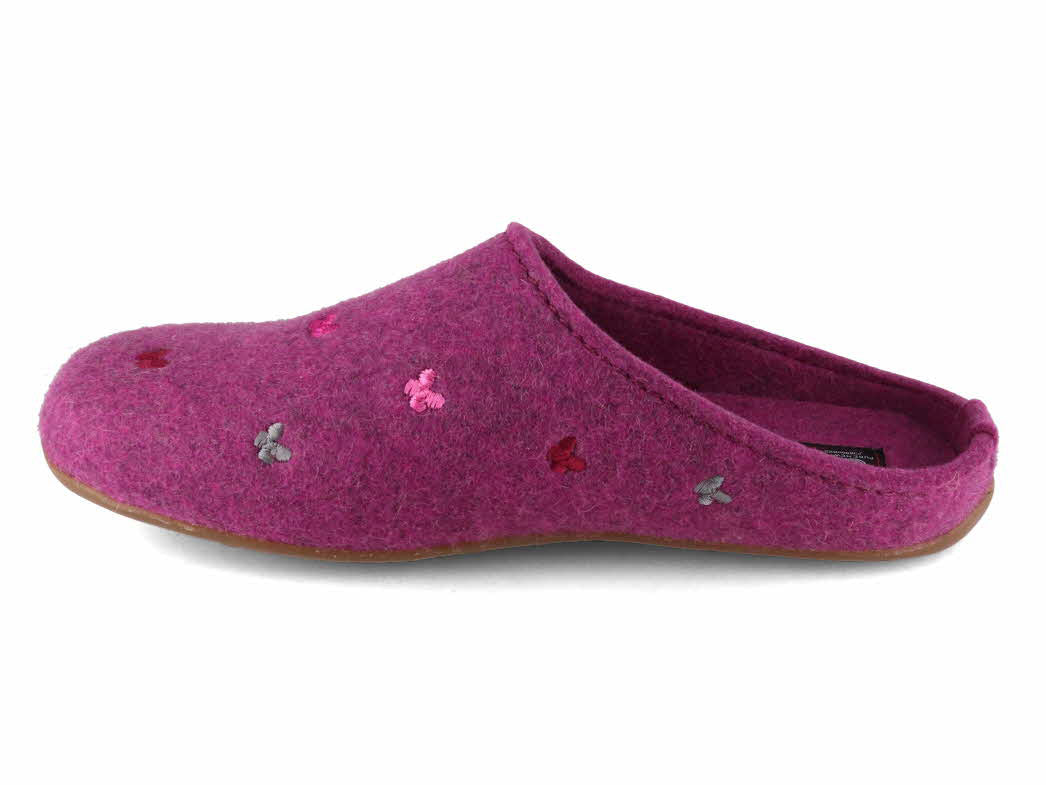 1 HAFLINGER-Women-Slippers-Farfalline-mulberry #farbe_Rosa