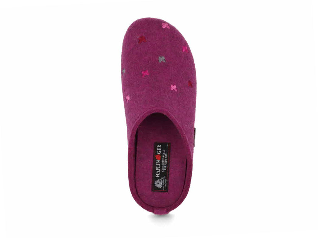 1 HAFLINGER-Women-Slippers-Farfalline-mulberry #farbe_Rosa