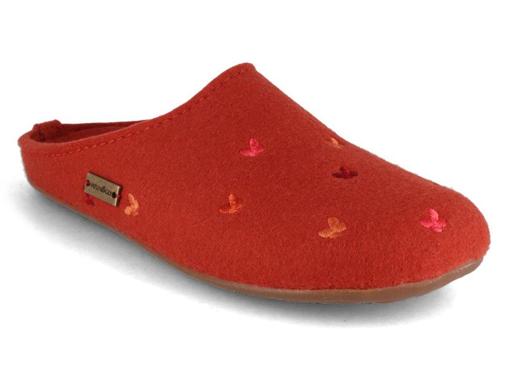 HAFLINGER-Slipper--Everest-Farfalline-Terracotta #farbe_Orange
