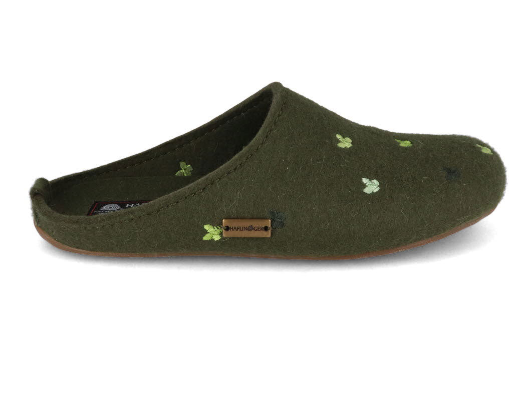 1 HAFLINGER-Slipper--Everest-Farfalline-Yew #farbe_Green
