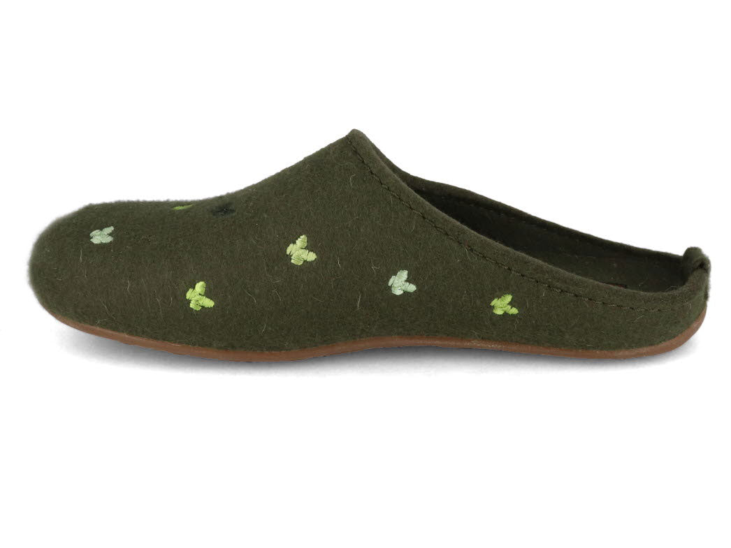 1 HAFLINGER-Slipper--Everest-Farfalline-Yew #farbe_Green