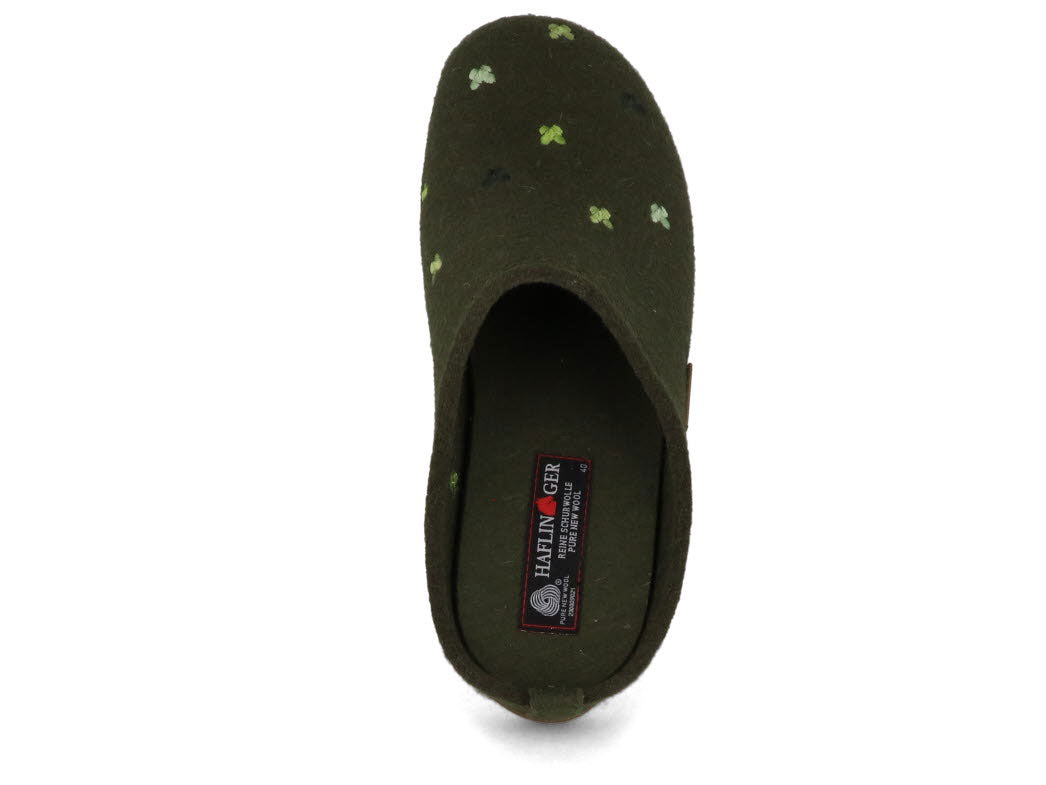 1 HAFLINGER-Slipper--Everest-Farfalline-Yew #farbe_Green