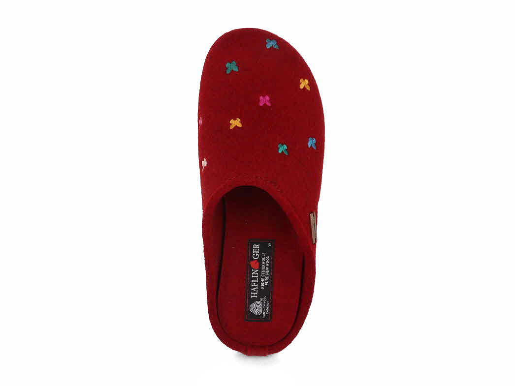 1 HAFLINGER-Slipper--Everest-Farfalline-Paprika #farbe_Red