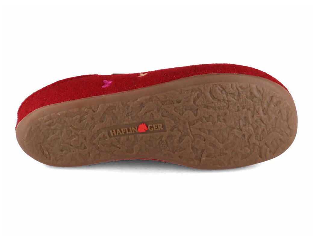 1 HAFLINGER-Slipper--Everest-Farfalline-Paprika #farbe_Red