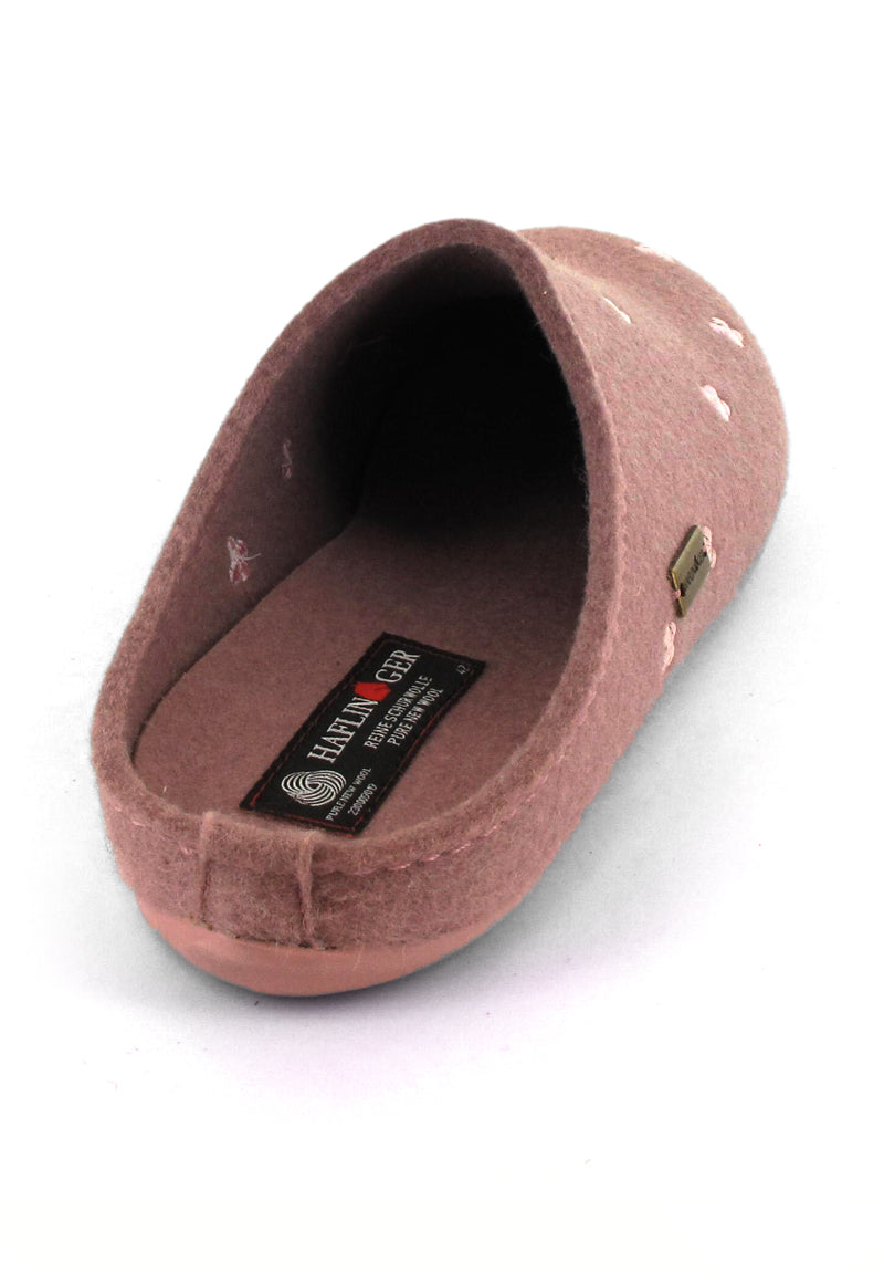 haflinger-womens-felt-slippers-farfalline #color_rosewood