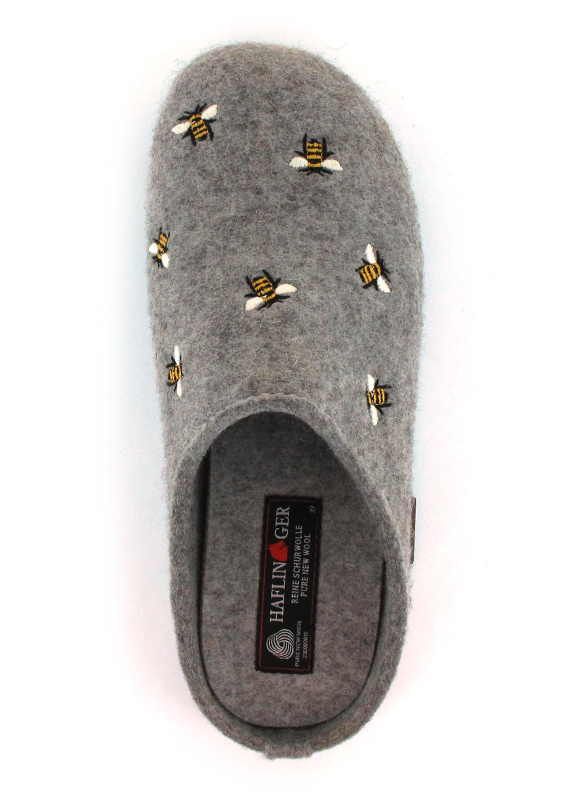 1 HAFLINGER-Slipper--Everest-Api-Stone-Gray