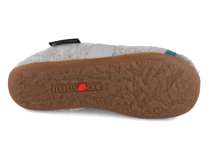 1 HAFLINGER-Kids-Slippers--Wild-Child-Stone-Gray