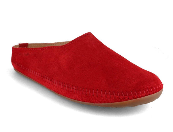 HAFLINGER-Leather-Slippers--Everest-Softino-Nubuck-Ruby #farbe_Red