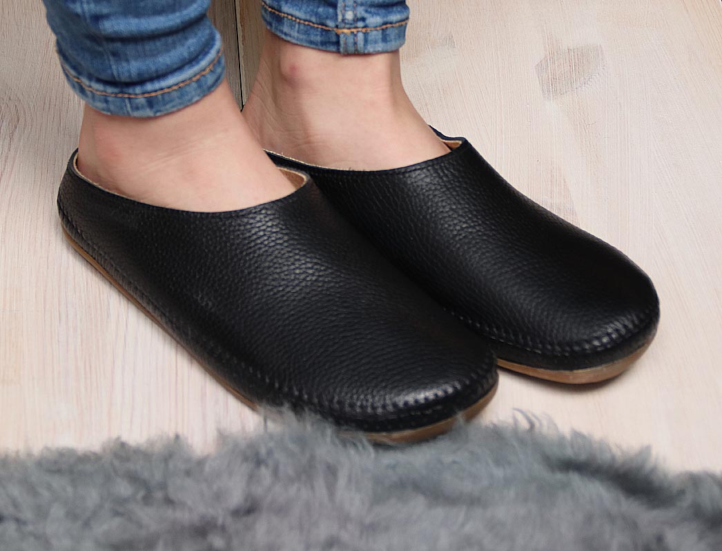 1 HAFLINGER-Leather-Slippers--Everest-Softino-Black #farbe_Black