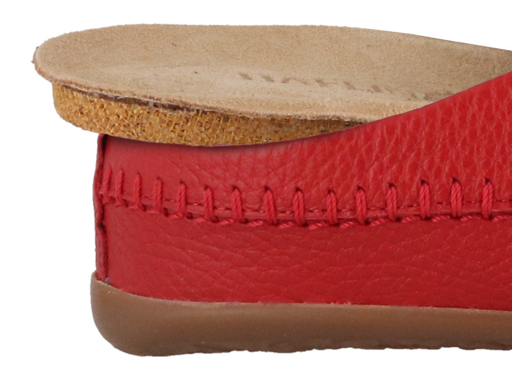 1 HAFLINGER-Women-leather-Slippers-Everest-Softi-paprika #farbe_Red