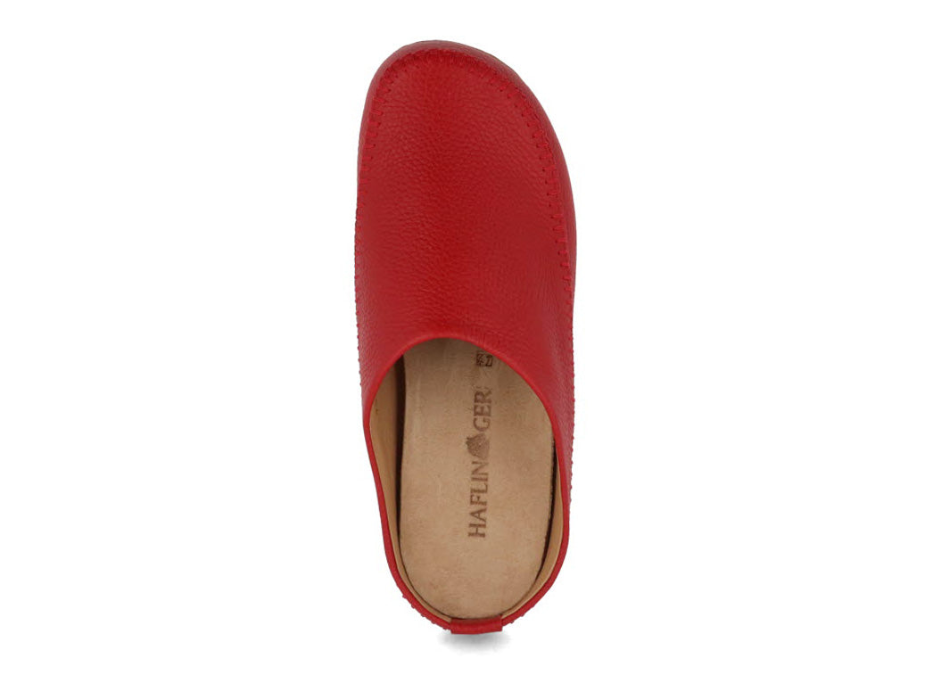 1 HAFLINGER-Women-leather-Slippers-Everest-Softi-paprika #farbe_Red