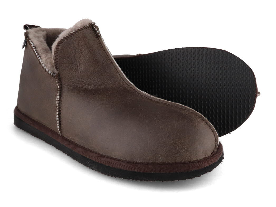 1 SHEPHERD-Men-Lambskin-Boots-Anton-stone-oiled-antique #farbe_Brown