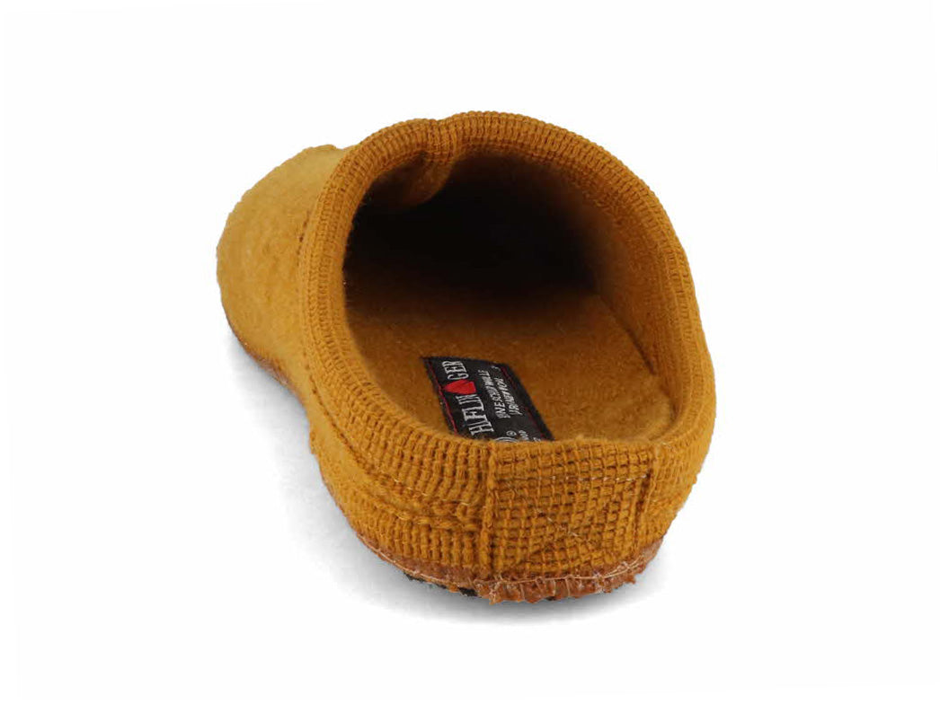 1 HAFLINGER-Men-Women-Felt-Slippers-Alaska-mustard #farbe_Yellow