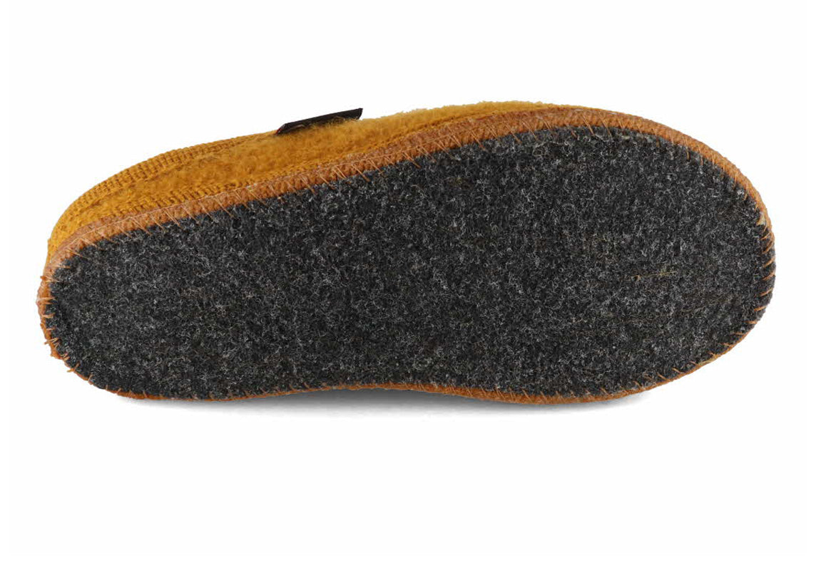 1 HAFLINGER-Men-Women-Felt-Slippers-Alaska-mustard #farbe_Yellow