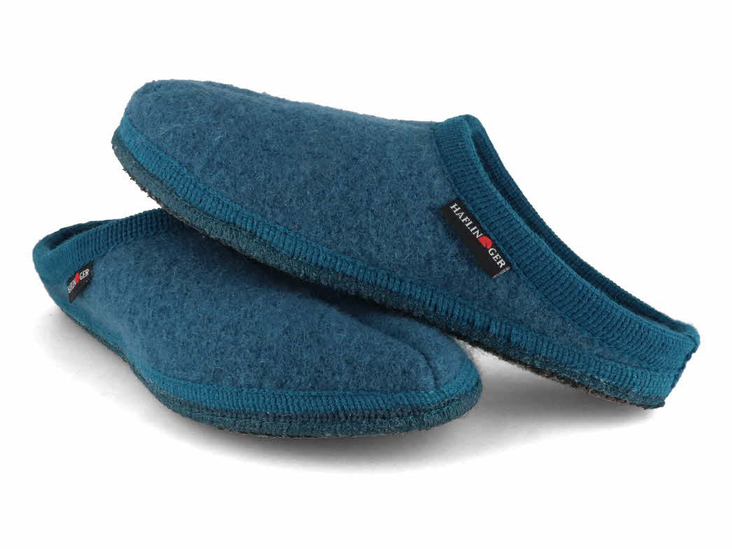 1 HAFLINGER-Men-Women-Felt-Slippers-Alaska-turquoise #farbe_Türkis