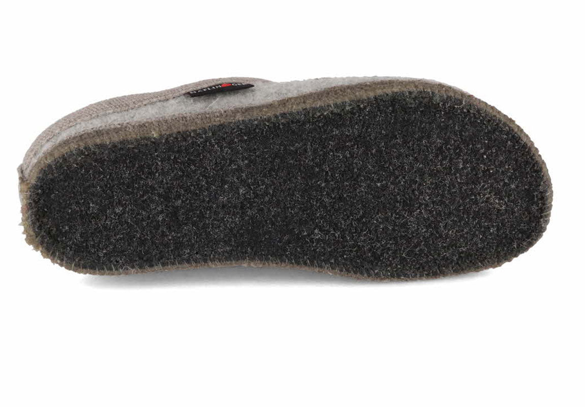 1 HAFLINGER-Slipper--Flowerpower-Stone-Gray #farbe_Grey