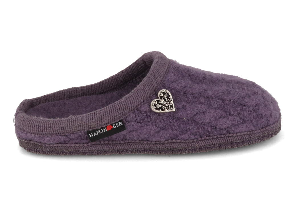 1 HAFLINGER-Slipper--Herzerl-Aubergine #farbe_Purple