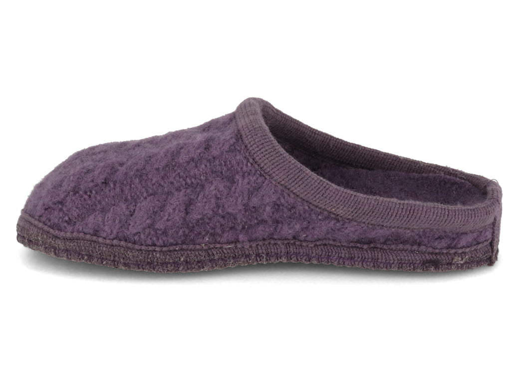 1 HAFLINGER-Slipper--Herzerl-Aubergine #farbe_Purple