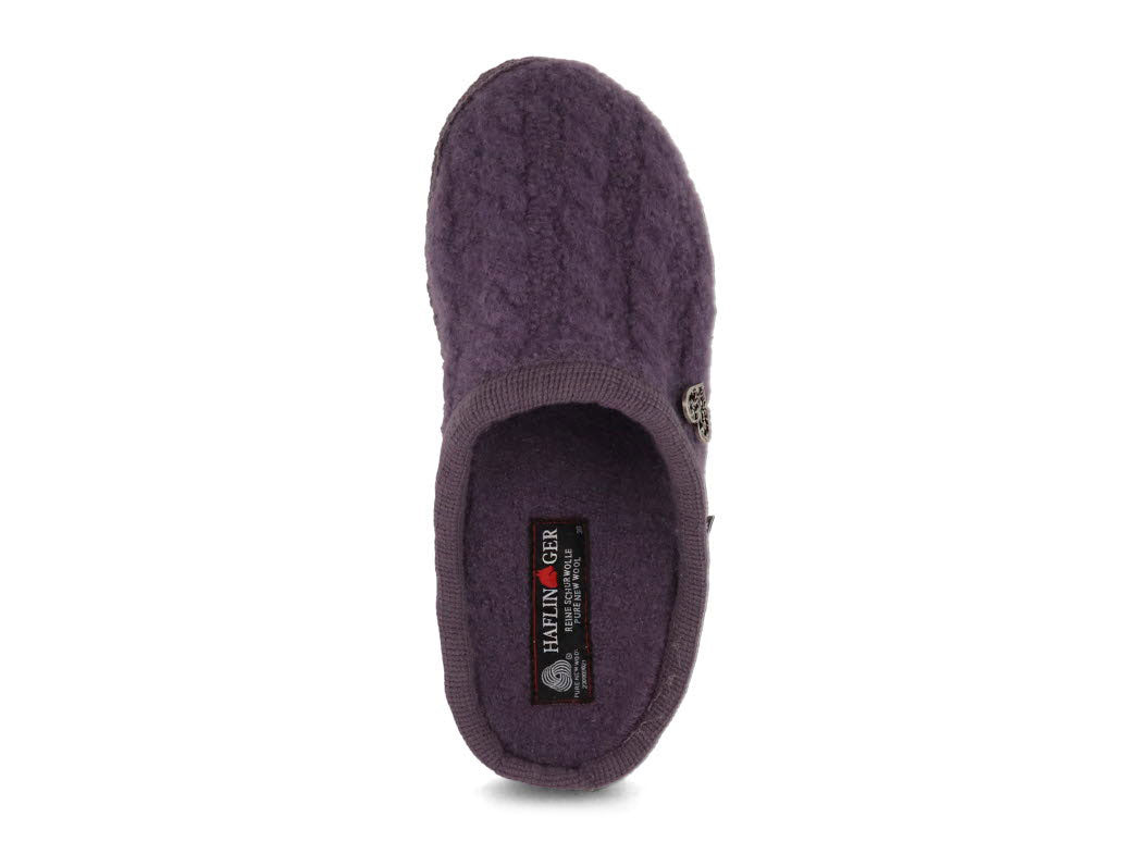 1 HAFLINGER-Slipper--Herzerl-Aubergine #farbe_Purple