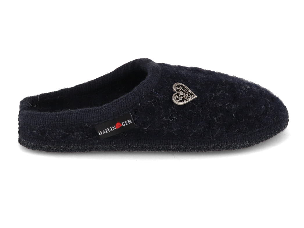 1 HAFLINGER-Slipper--Herzerl-Captain-Blue #farbe_Blue