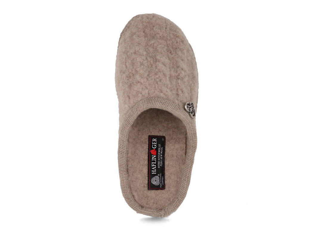 1 HAFLINGER-Slipper--Herzerl-Beige #farbe_Beige
