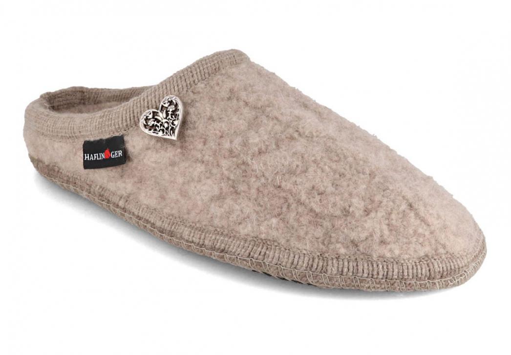 HAFLINGER-Slipper--Herzerl-Beige #farbe_Beige