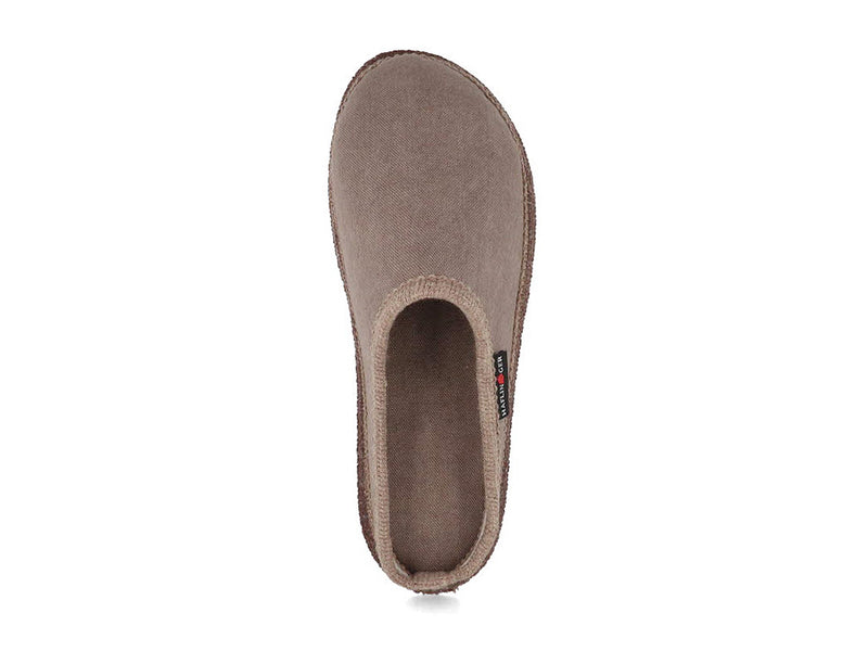 1 HAFLINGER-Men-Women-Cotton-Slippers-Cotty-beige